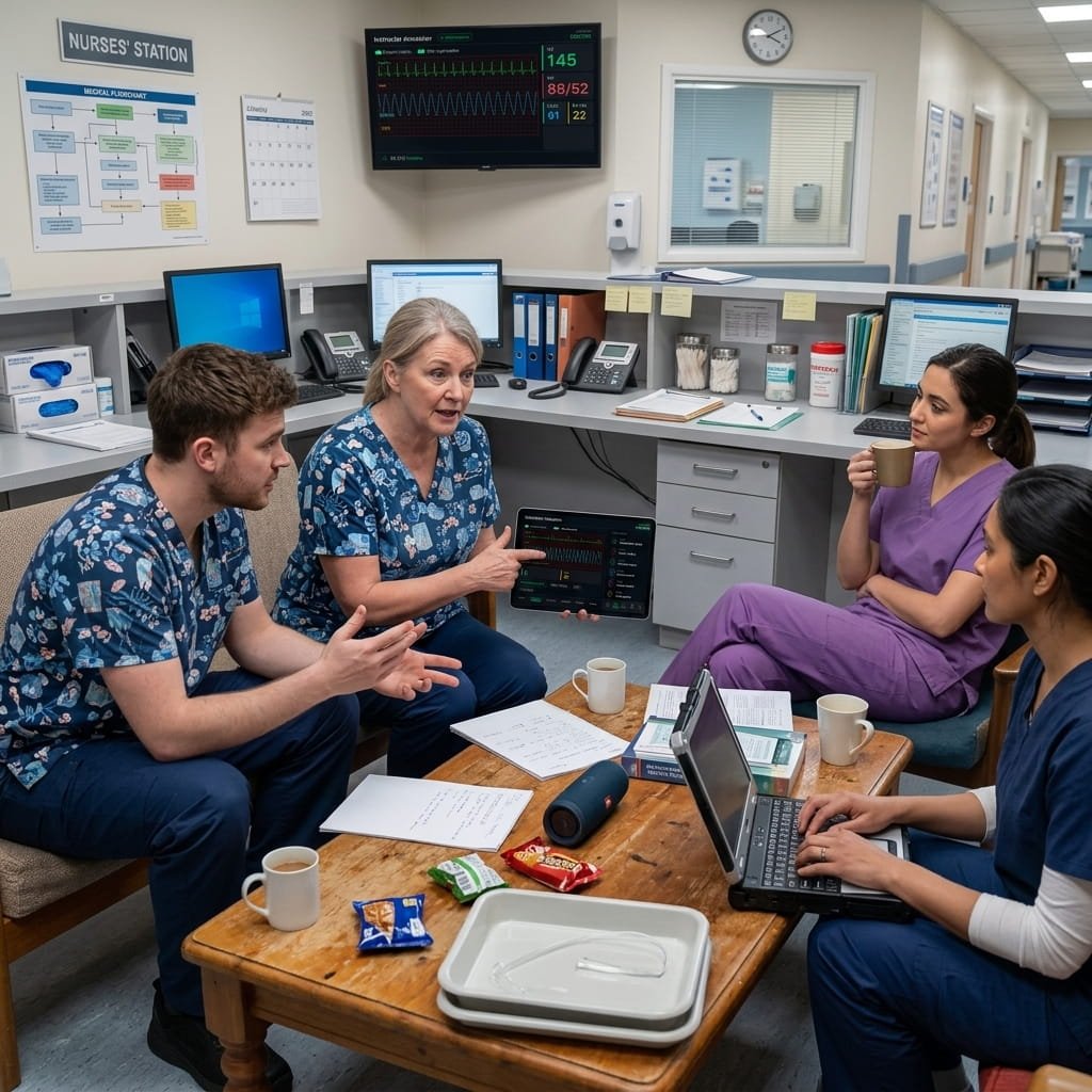 Screen simulation with ECG monitoring